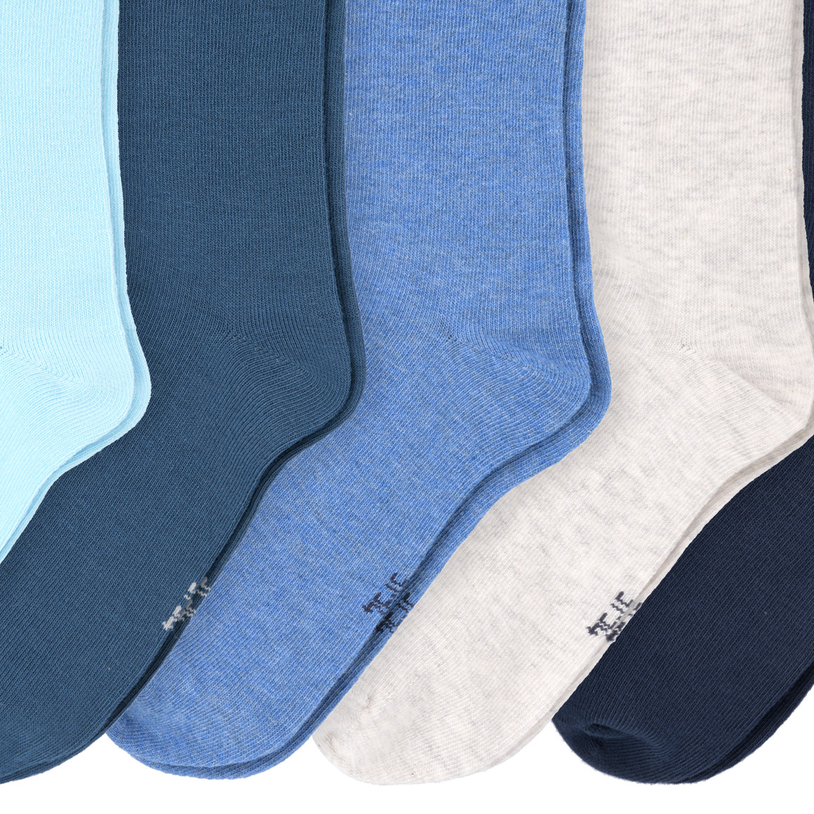 Topolino 5 Paar Jungen Socken im Set dunkelblau / blau / hellblau