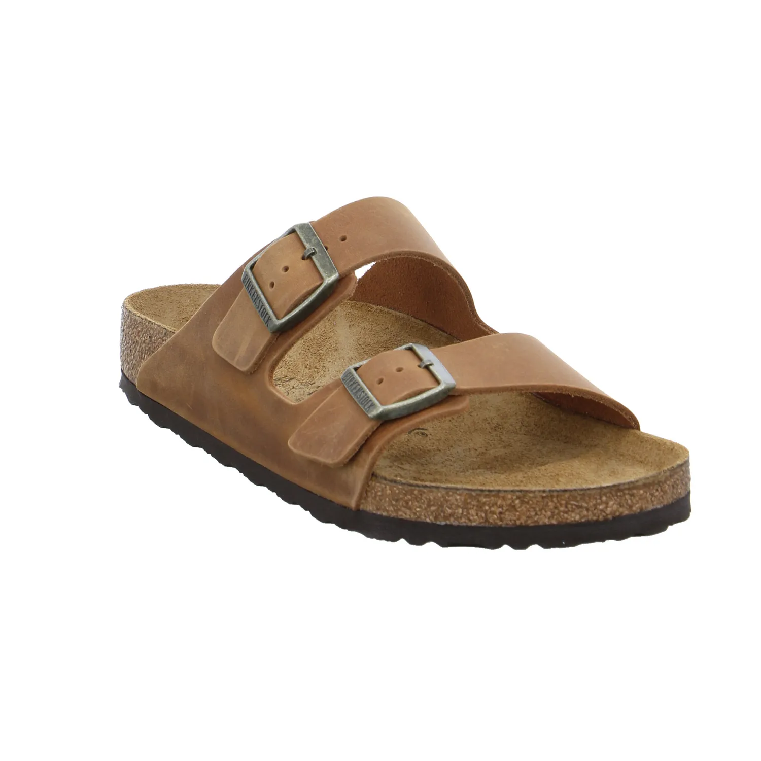 BIRKENSTOCK Bio-Mûles Cognac Leder