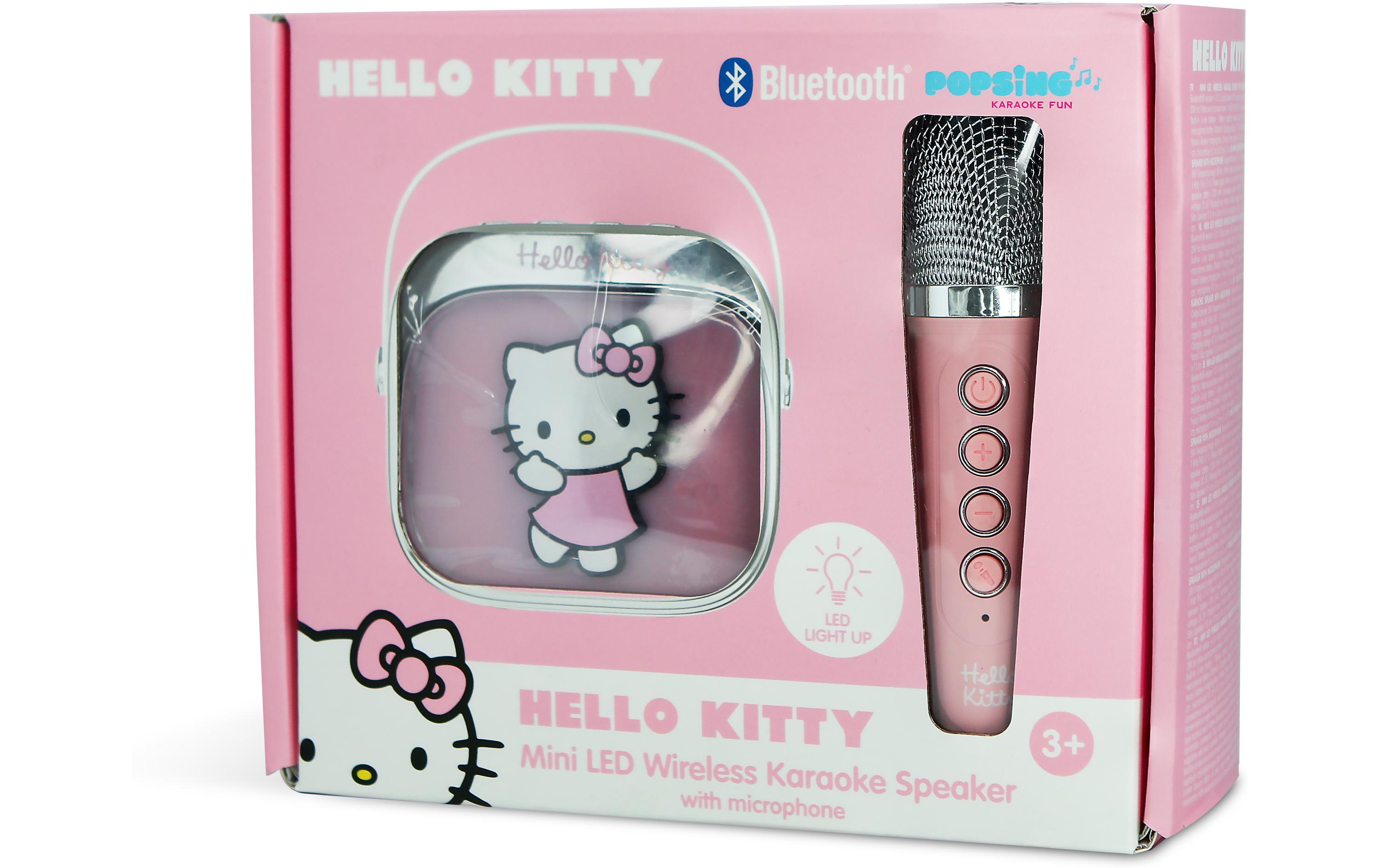 Hello Kitty LED Wireless Karaoke Lautsprecher und MikrofonMit LED-Leuchten