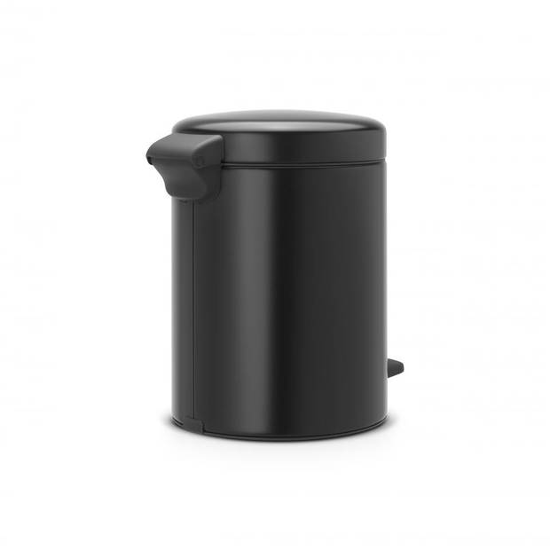 Brabantia newIcon pedaalemmer 5 liter met kunststof binnenemmer - Matt Black