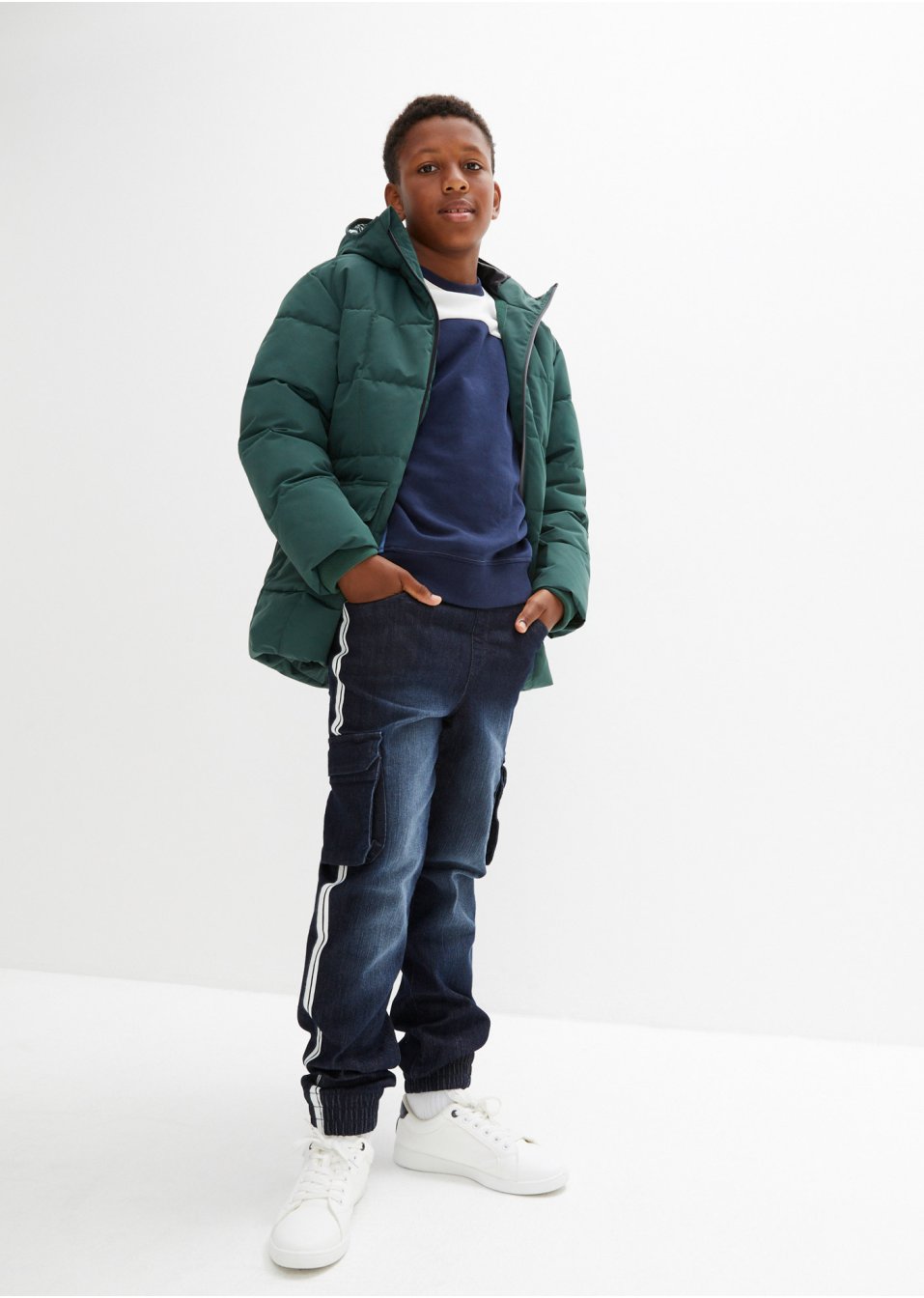 Veste longue hiver garçon