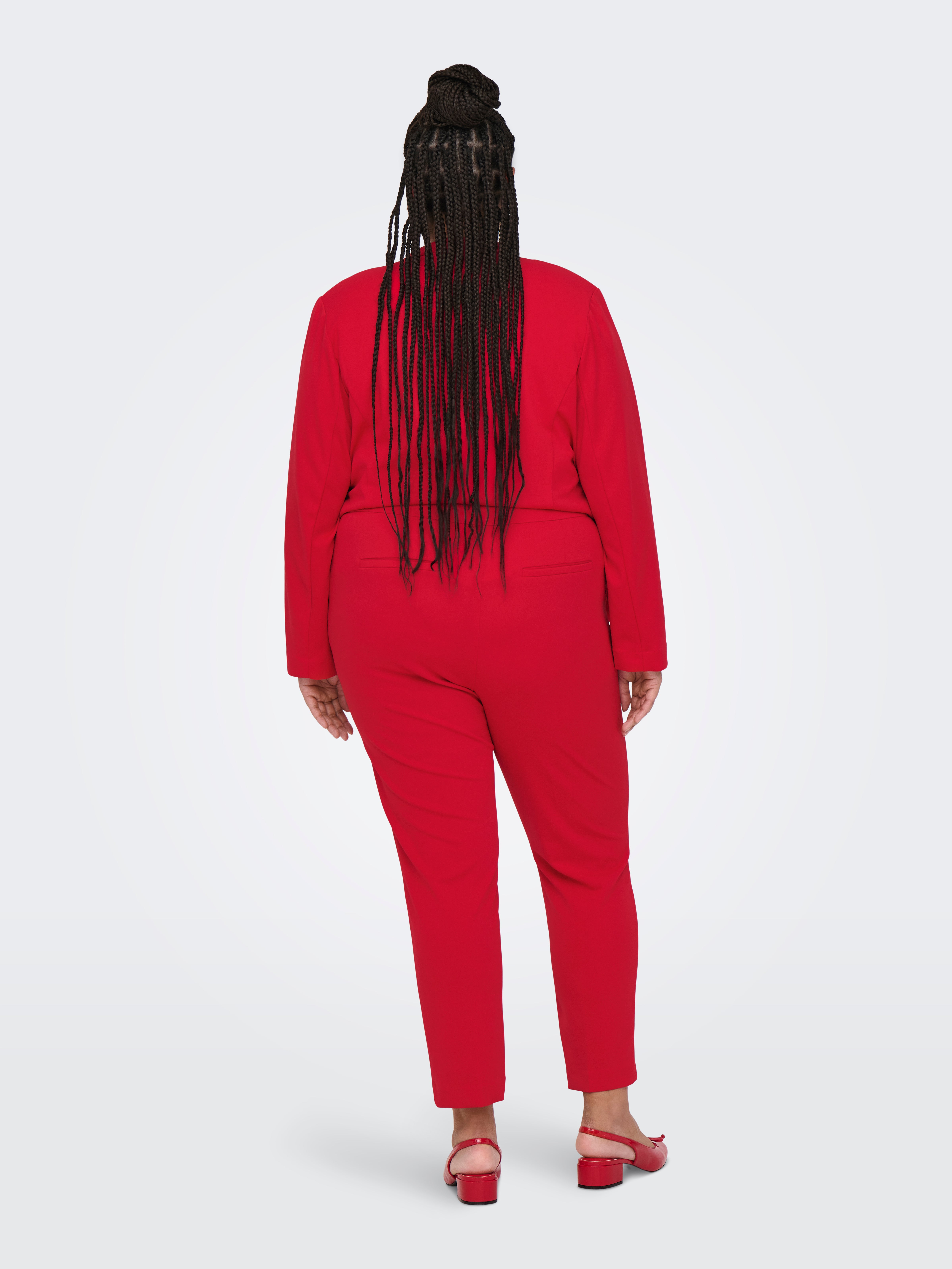 CARRENA Hohe Taille Normal geschnitten Hose Mars Red