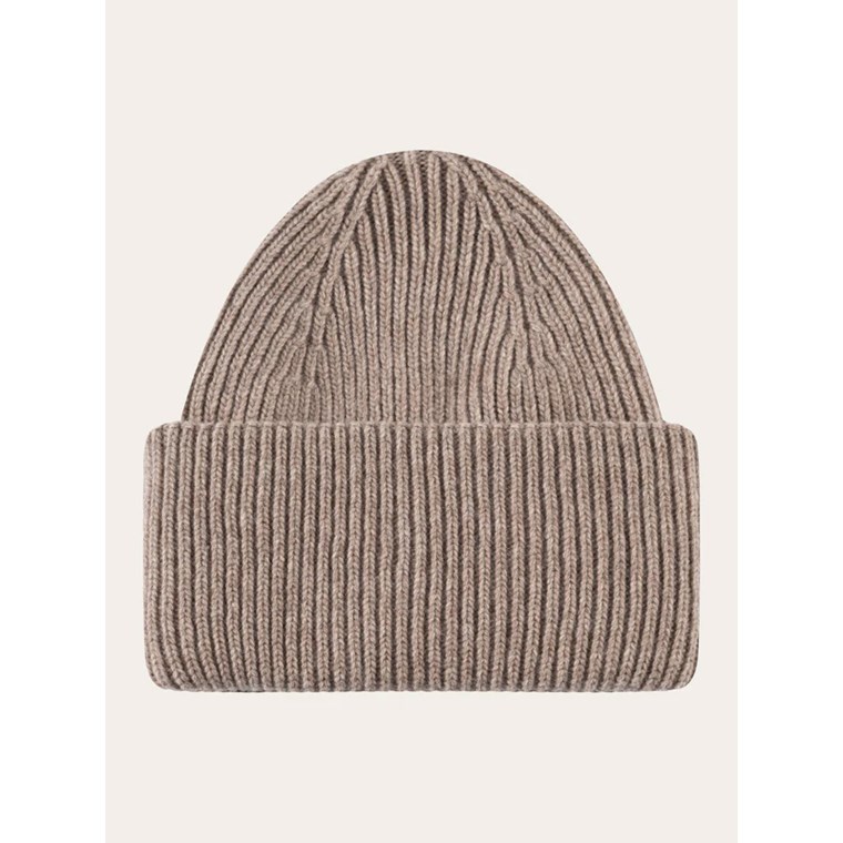 KnowledgeCotton Apparel Big Rib Beanie Kelp Melange
