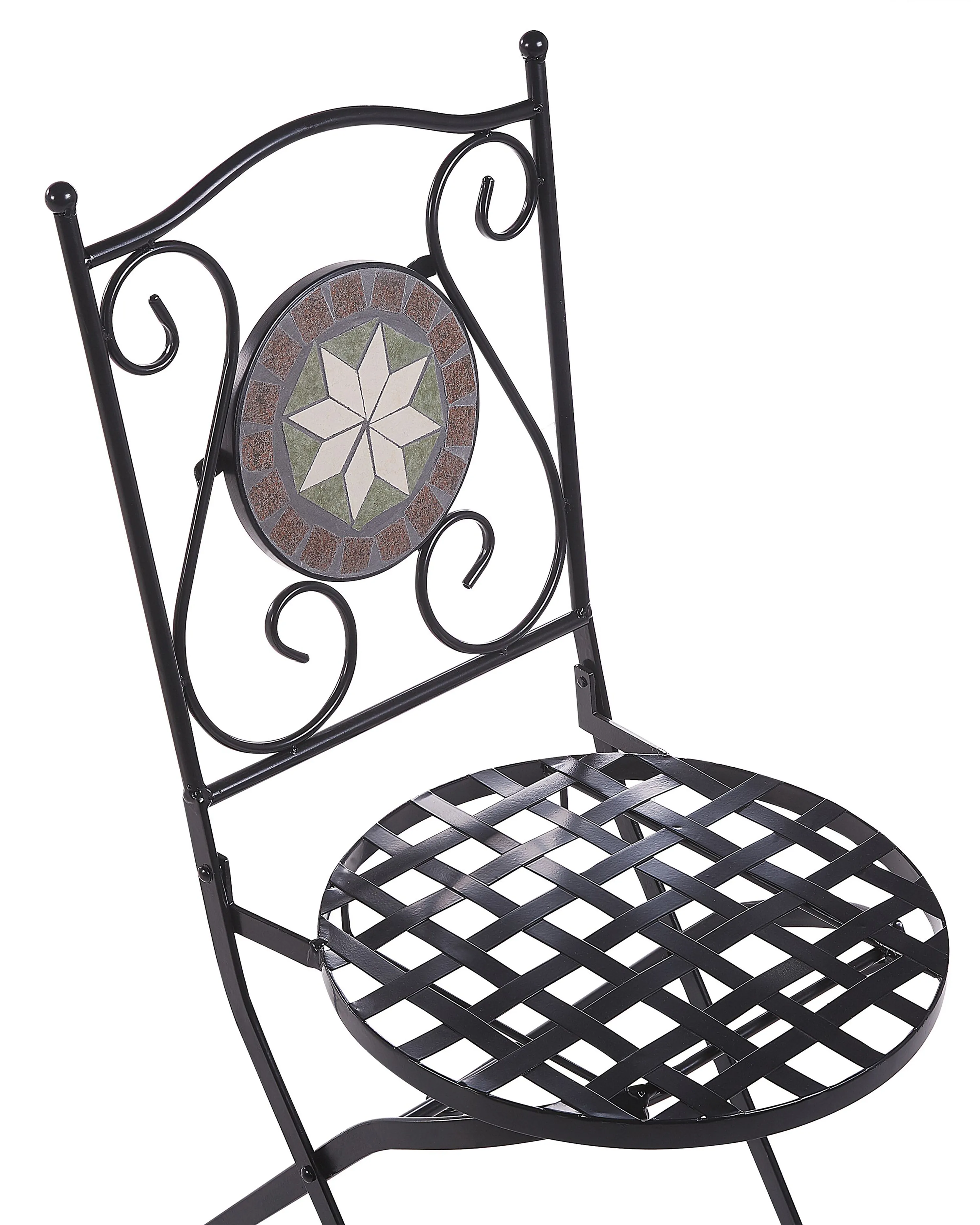 Set van 2 tuinstoelen CARIATI Metaal Zwart