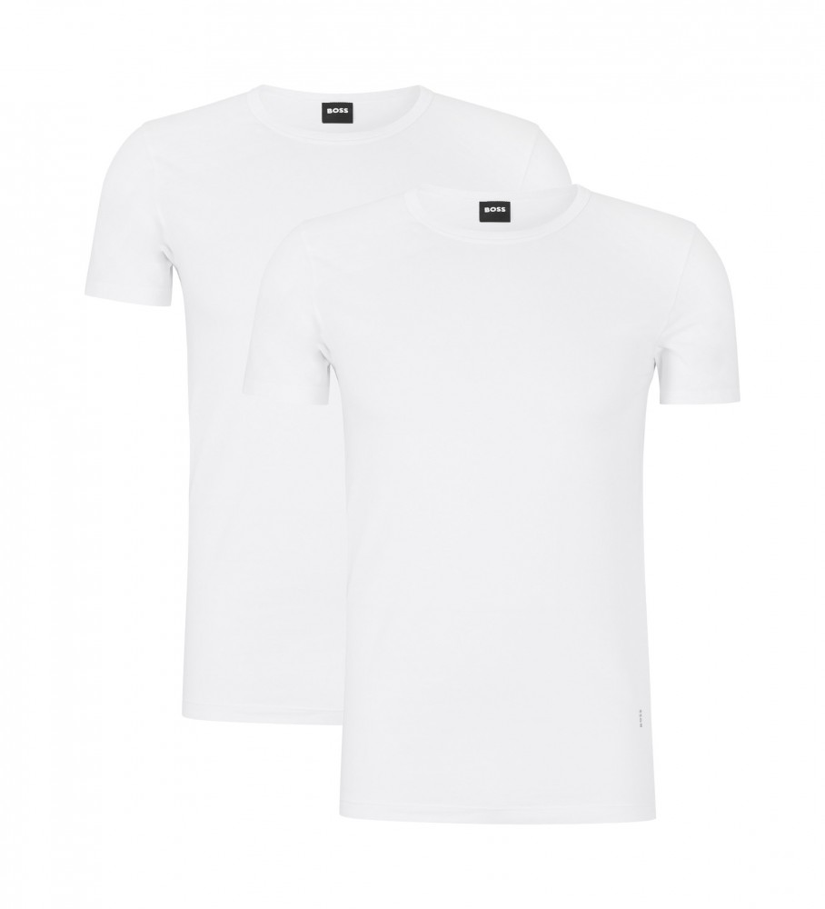Camiseta BOSS RN 2P Modern 10243513 01 branca