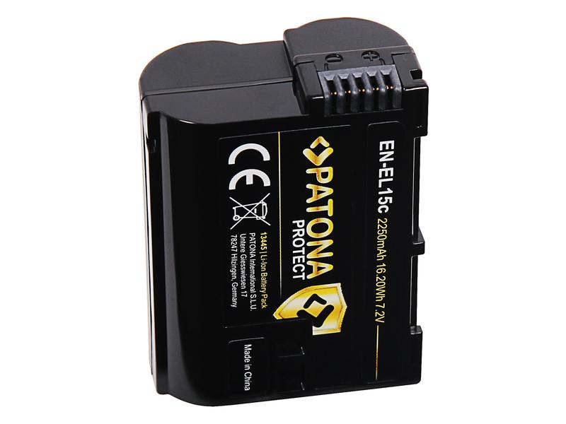 Patona PROTECT Akku für Nikon Z5, Z6, Z6II, Z7 und Z8D500 PROTECT Batteriesatz für Nikon
