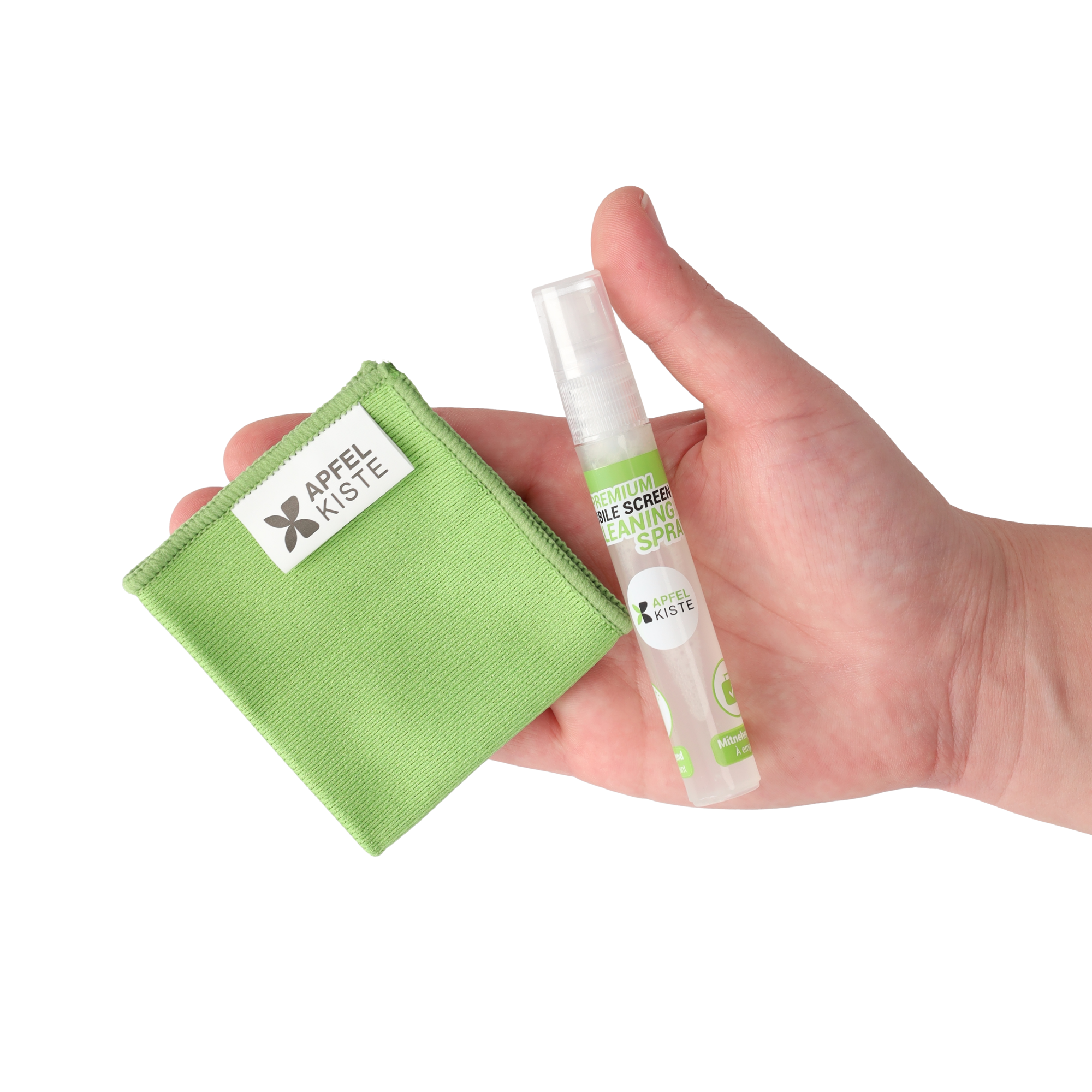 (8ml) Premium Mobile Screen Cleaning Set Display Reinigungsspray Bildschirm Cleaner Sprühflasche mit Mikrofasertuch