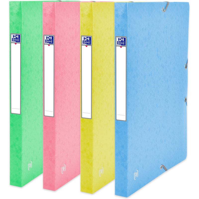 Boite Oxford Top File + 24X32 Dos De 25Mm Assorti Pastel