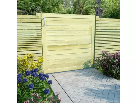 Portail de jardin Bois de pin imprégné 100x100 cm