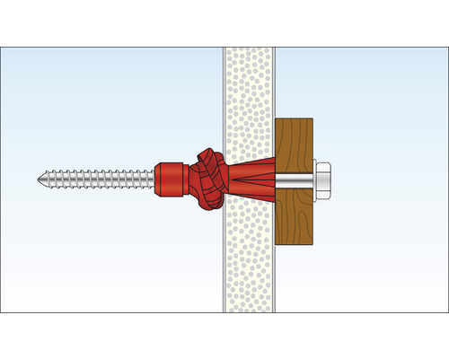 Universele deuvel Tox Tri 12/71 + schroef, 2 stuks per stuk