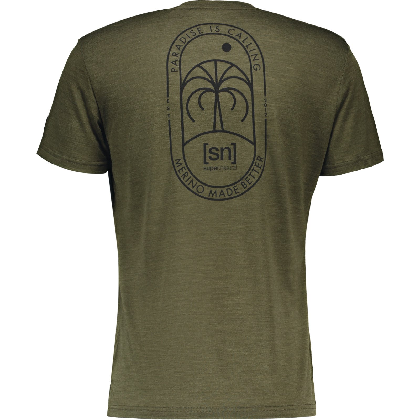 Super.Natural Herren-T-Shirt Paradiese olive, 52