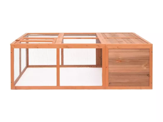 Cage pour animaux de jardin 150x100x50 cm Bois de sapin massif