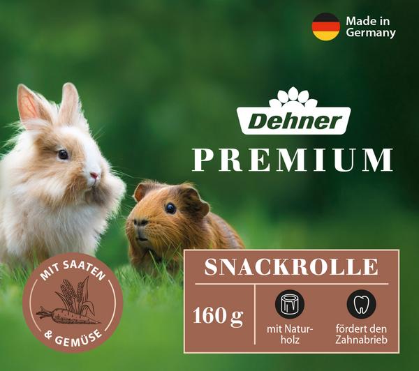 Dehner Premium Snackrolle für Nager, Saaten &