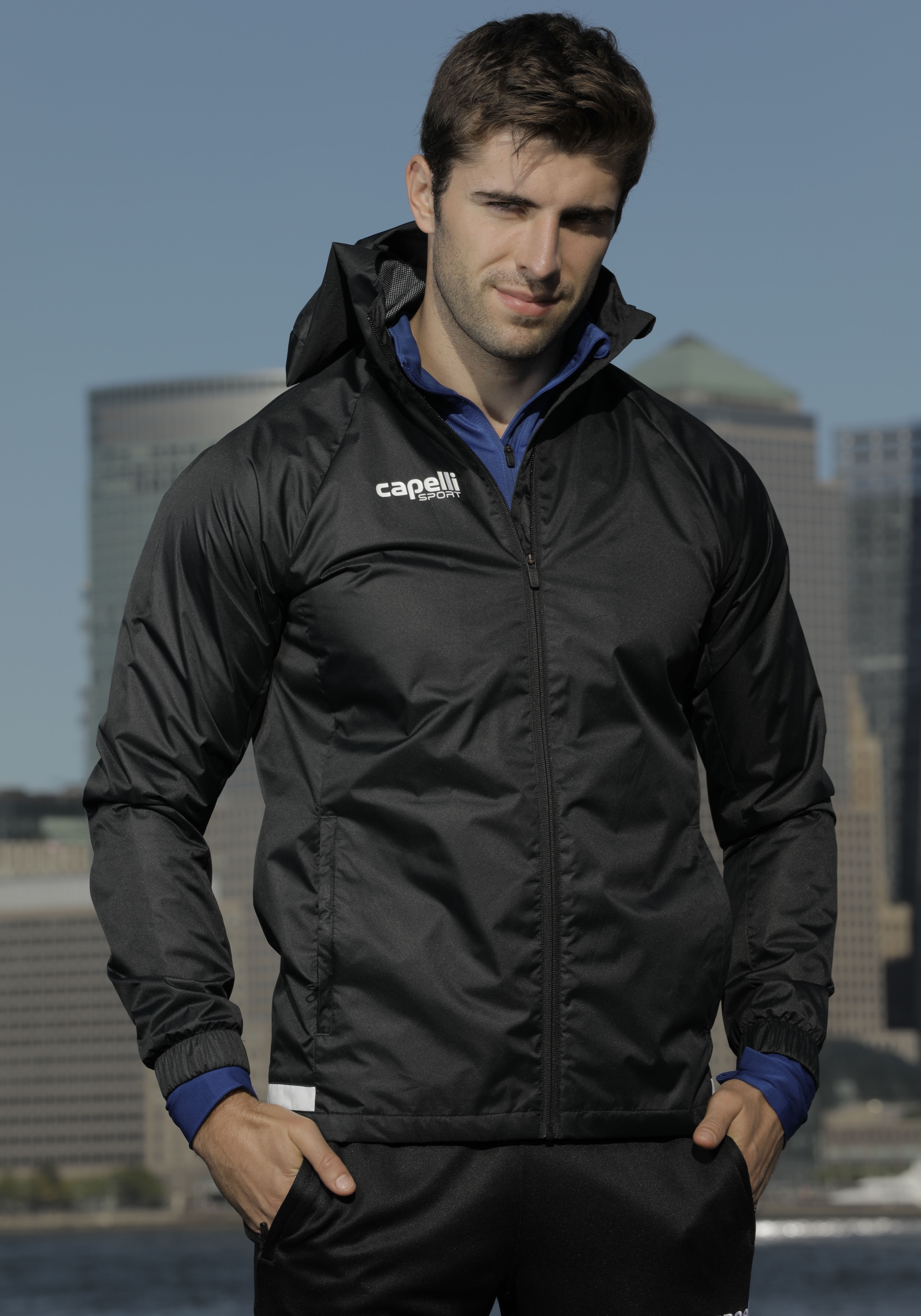 Capelli Sport Funktionsjacke ohne Kapuze mit seitlichen kontrastreichen Bändern