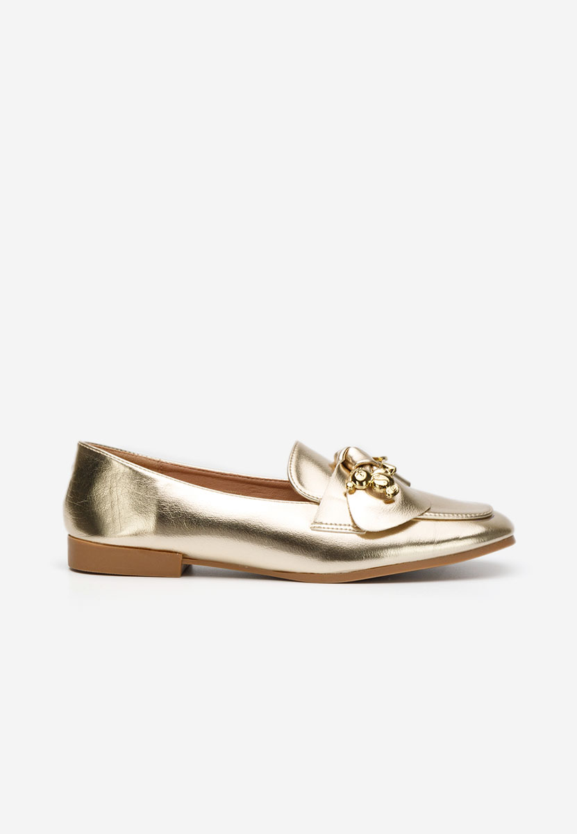 Mocassins élégants femme dorées Vitena
