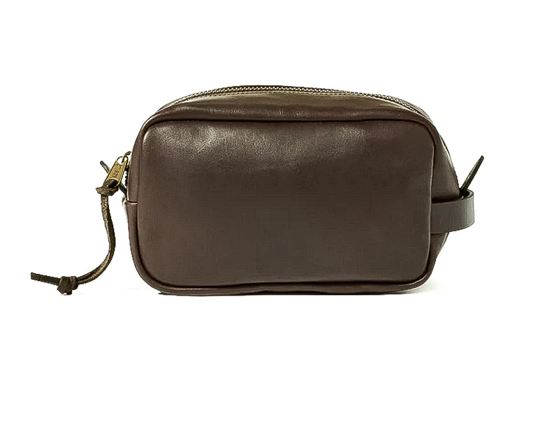 FILSON - TRAVEL KIT LEATHER MARRON