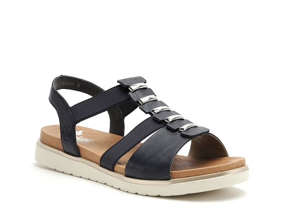 Rieker nu pieds plats femme v5051 bleu