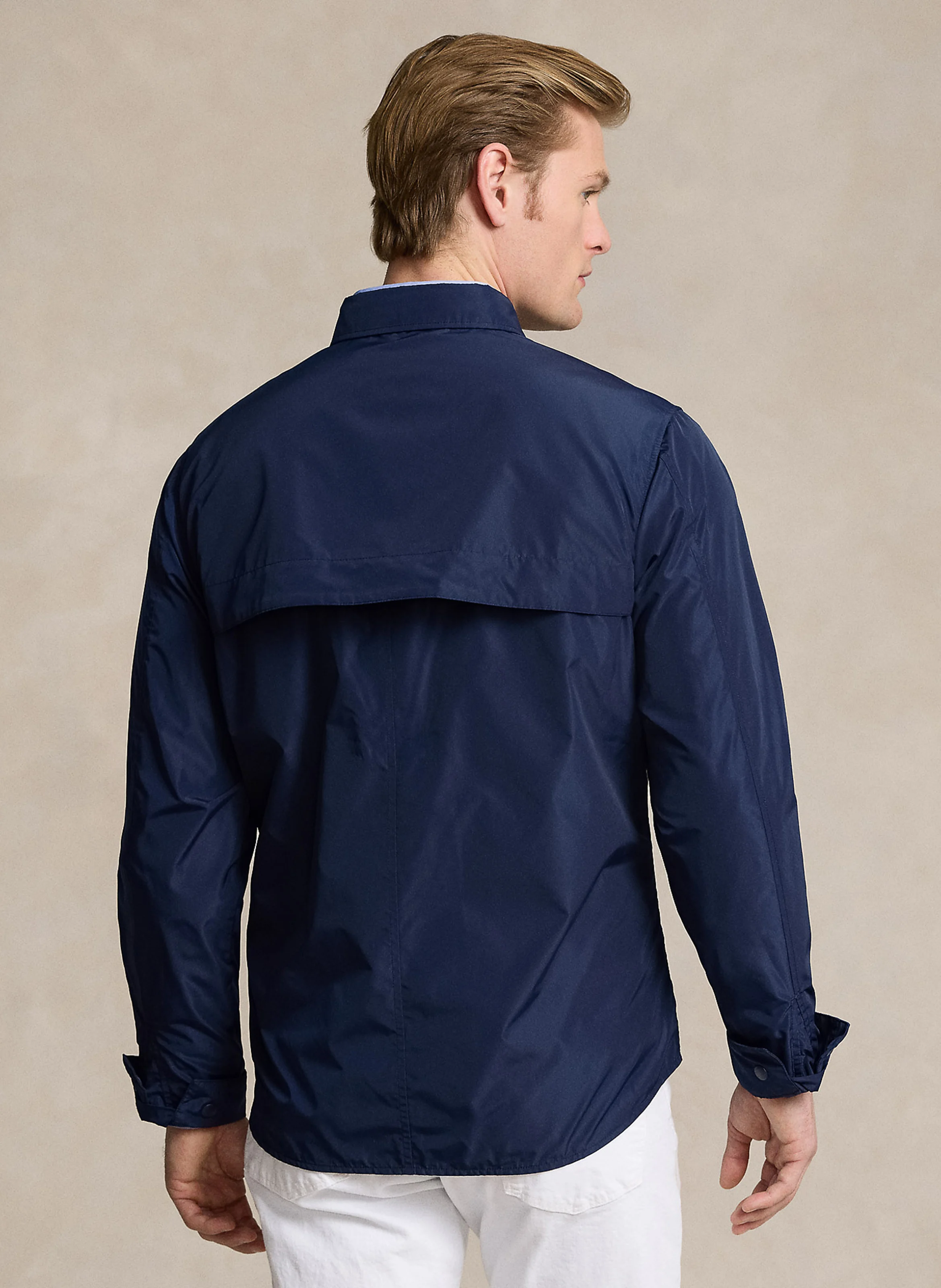 Surchemise droite col classique | Bleu
