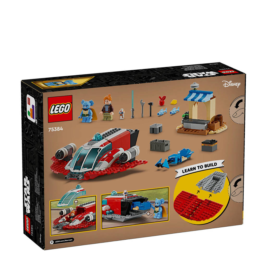 Veel elementen = veel speelplezierYoung Jedi Adventures De Crimson Firehawk Bouwbaar Ruimteschip Speelgoed 75384