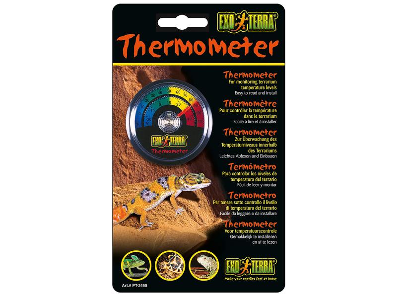 Exo Terra Thermometer Analog Analoger Thermometer in runder Ausführung