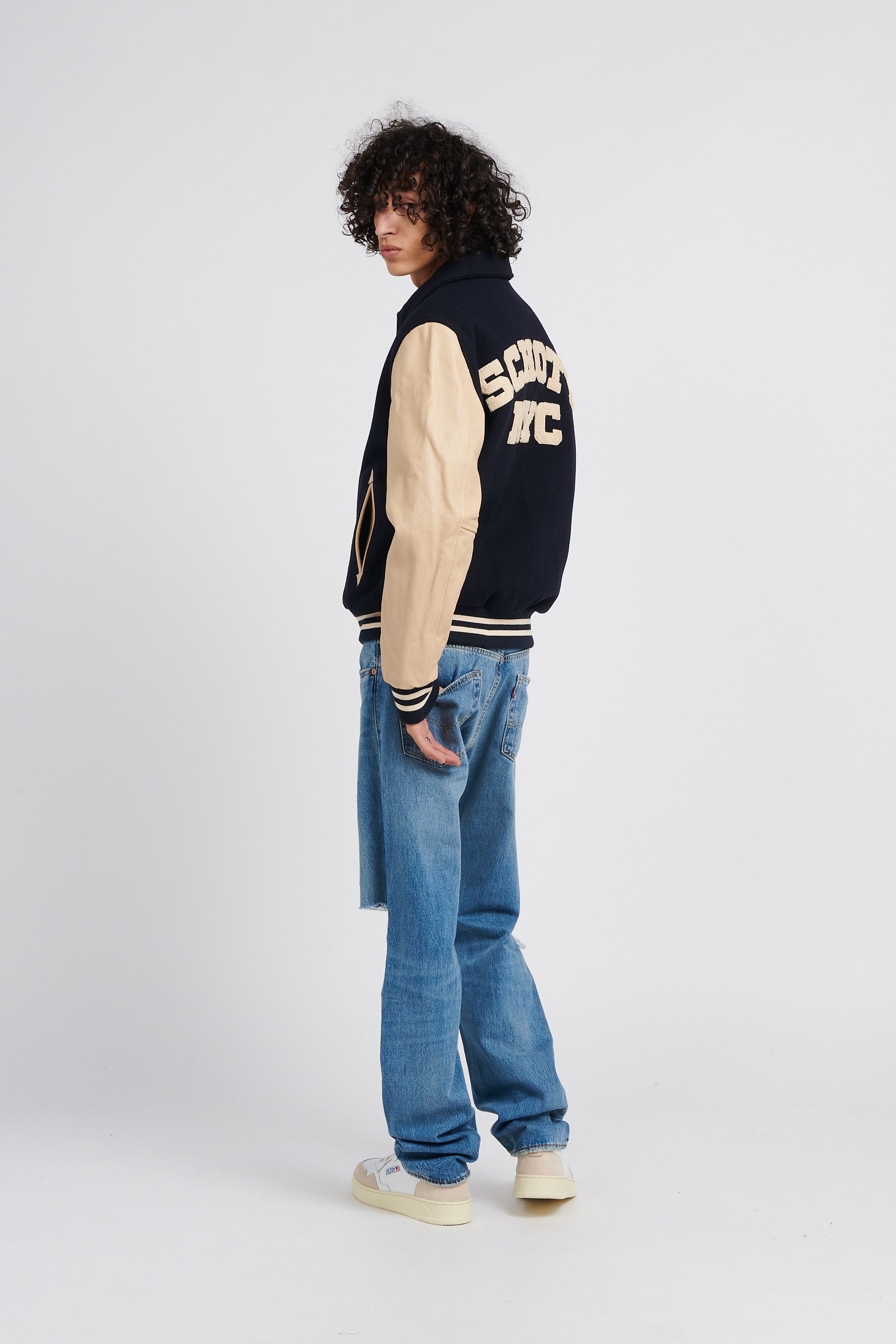 SCHOTT Bomber  LC8705COLLAR Multicolore