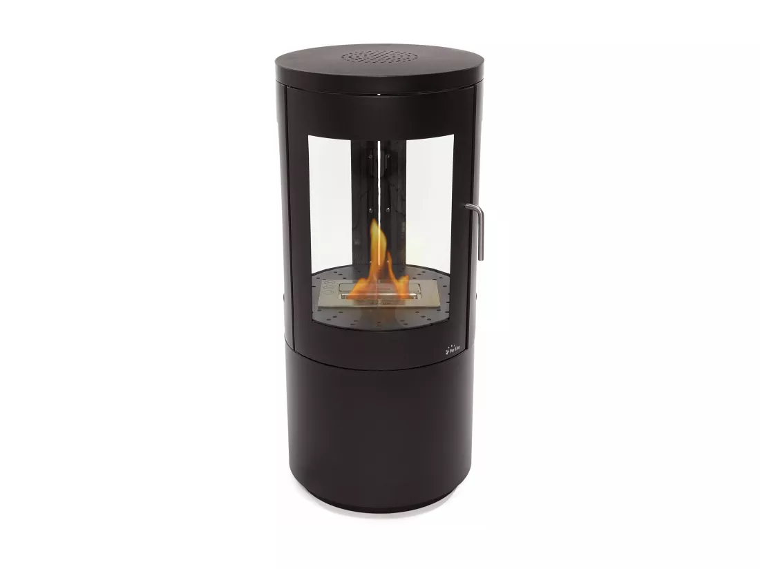 Poêle à éthanol 3kW en acier noir