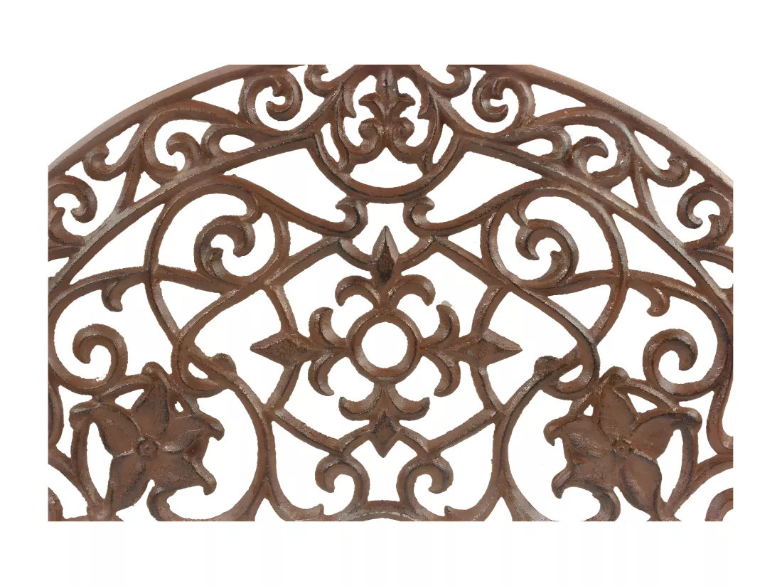 Paillasson demi lune fonte Fonte Marron - Décoration d'Autrefois