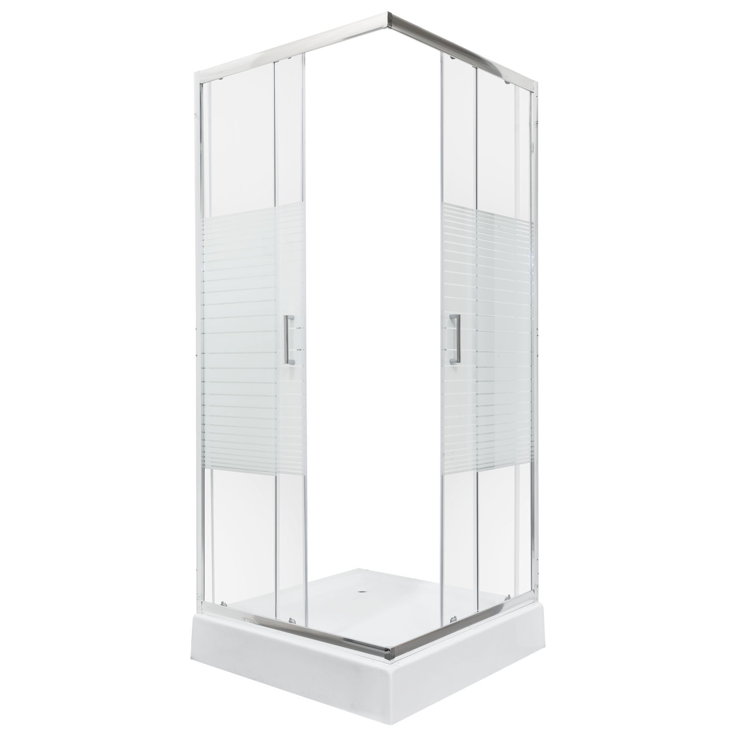 Kerra Madera douchecabine vierkant 90x90cm incl. douchebak