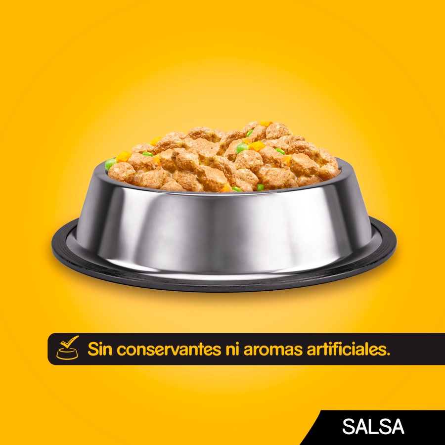Pedigree Frango e Carne com Molho de Legumes em Sachê para Cães - Pacote com Vários