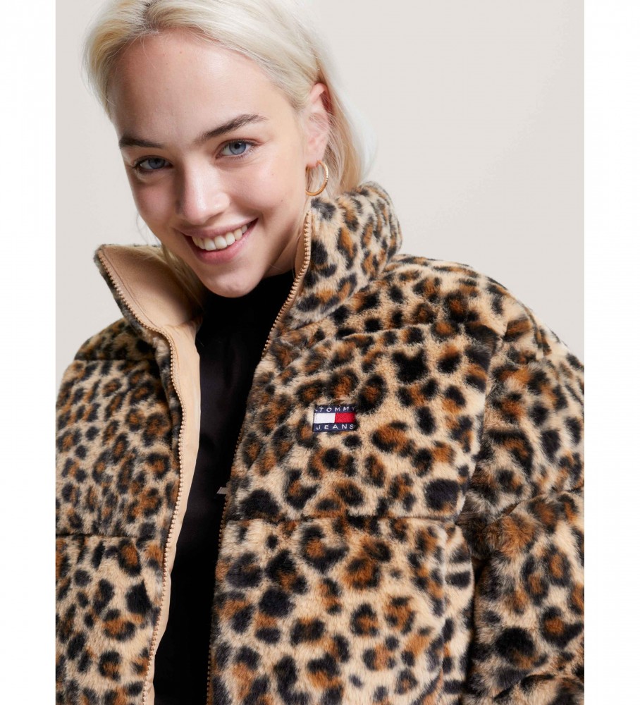 Jaqueta Tommy Jeans Leo Faux bege