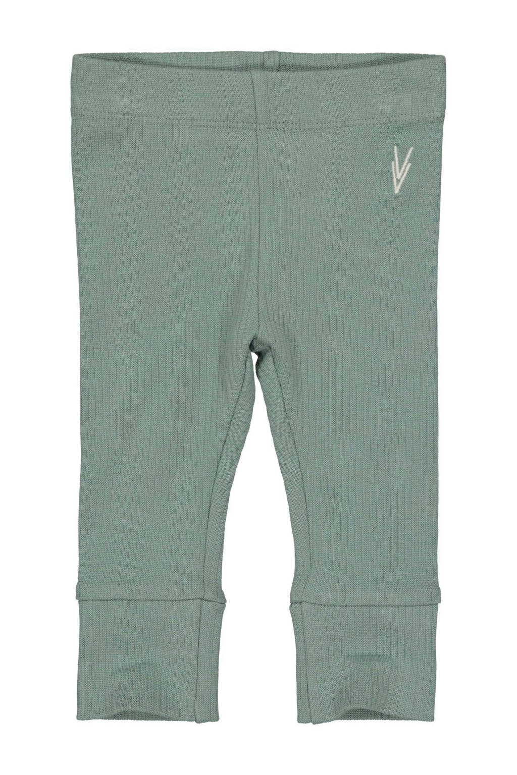 LEVV baby regular fit broek LNOENOS van katoen groen