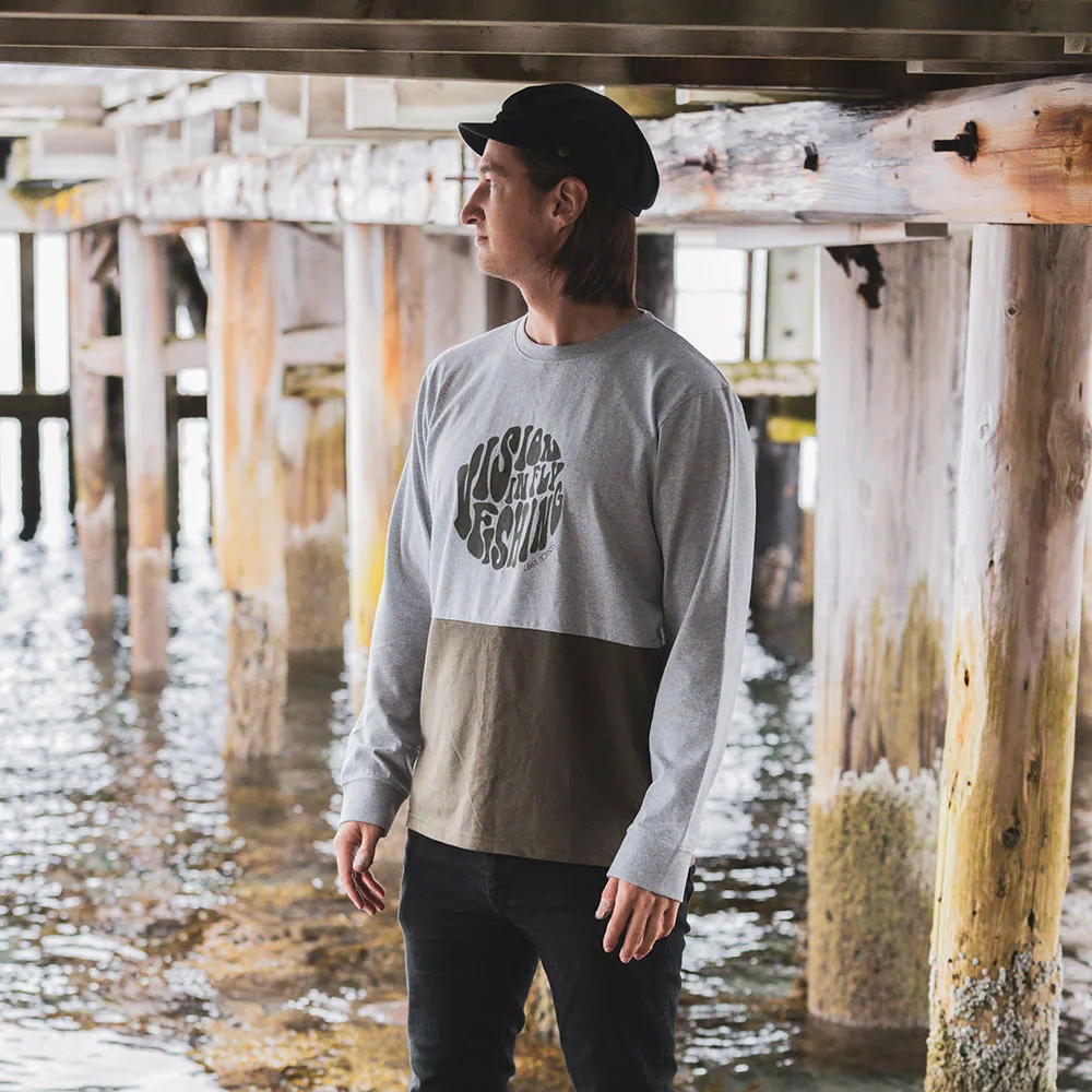 Vision Vision Since Long Sleeve Grey/olive