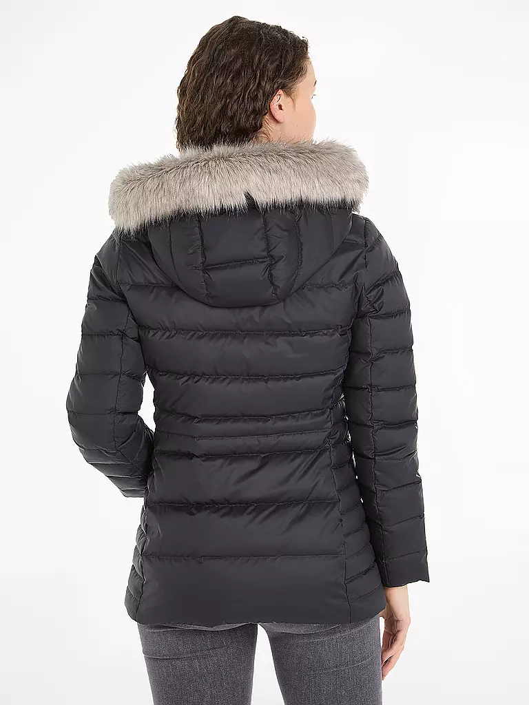TOMMY HILFIGER Daunensteppjacke schwarz