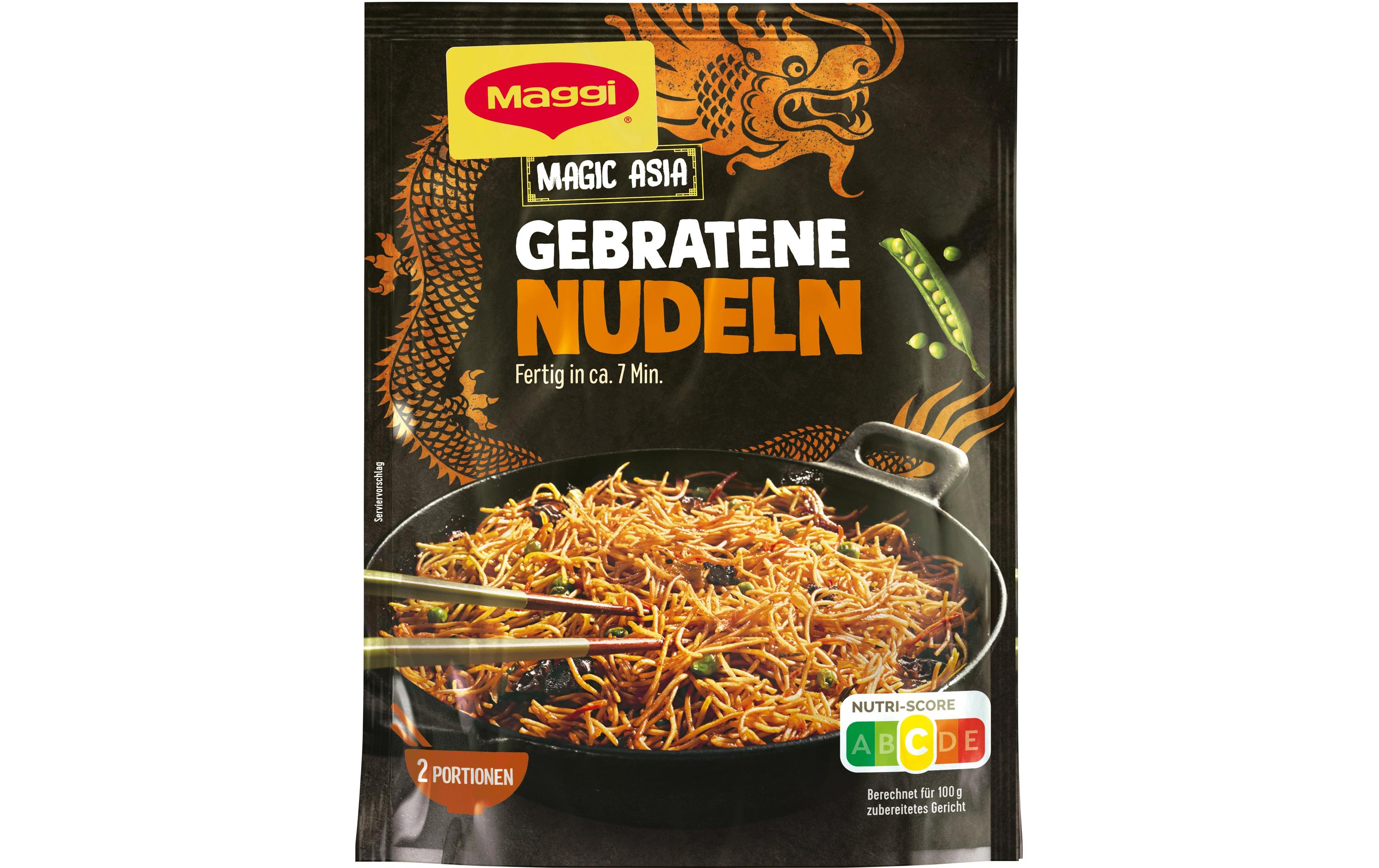 Fertiggericht Gebratene Nudeln 121 gNudelgericht mit würziger Sauce
