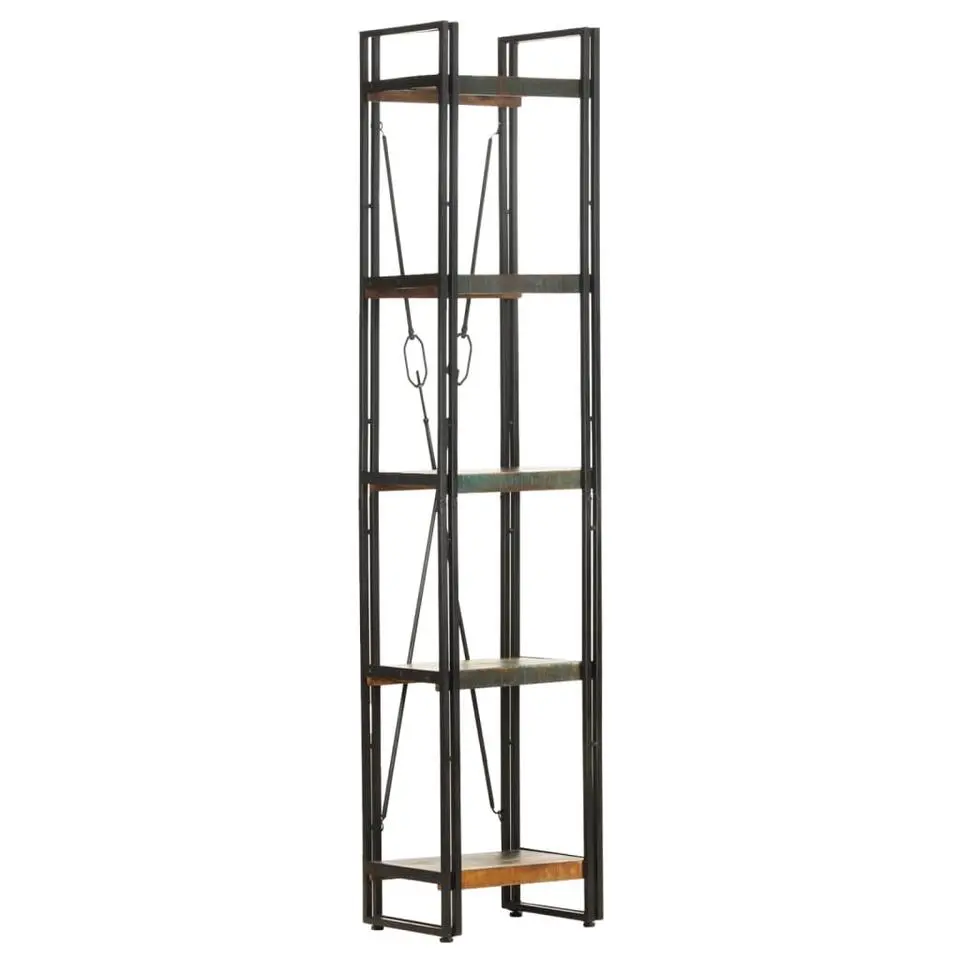 vidaXL - Boekenkast met 5 schappen - Multikleur - Hout - 40 x 30 x 180 cm