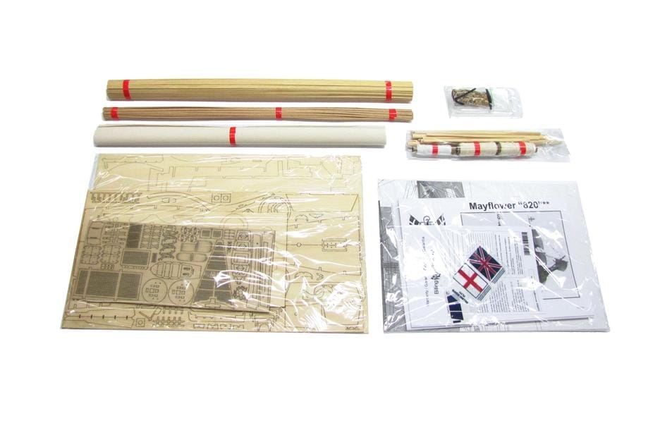 Bausatz Segelschiff Mayflower 650 mm 1:60<br>Detailgetreuer Segelschiff Modellbausatz