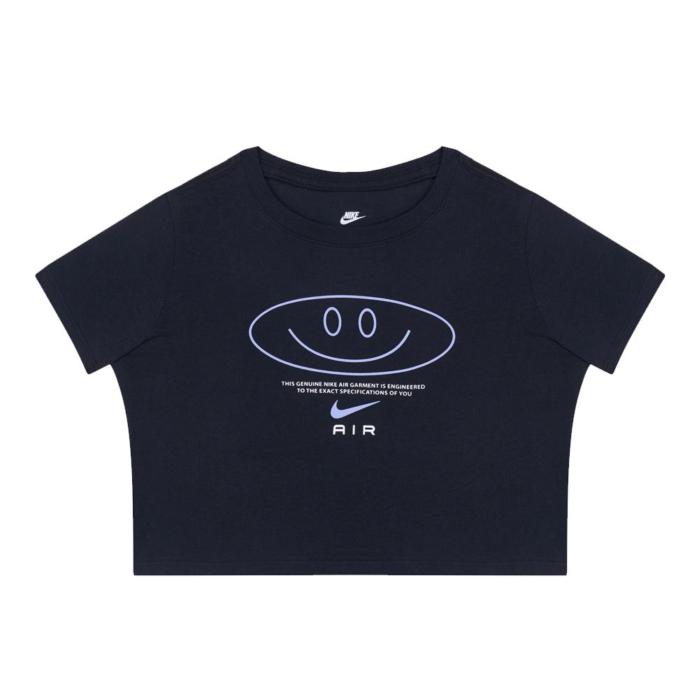 Nike T-shirt Noir Fille Nike Crop