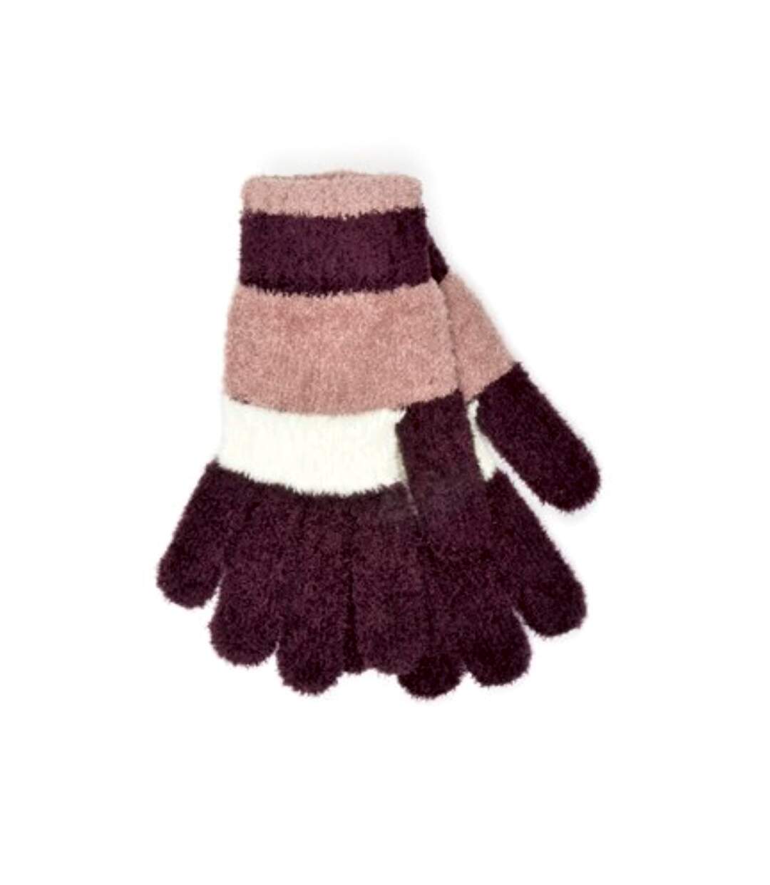 Gants - Femme (Bordeaux/blanc) - UTUT504