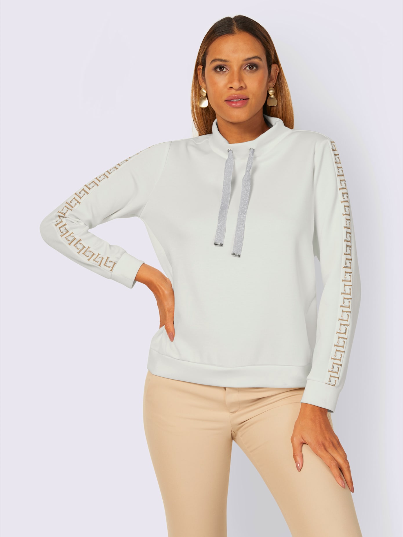 Sweat-shirt mélange de modal doux