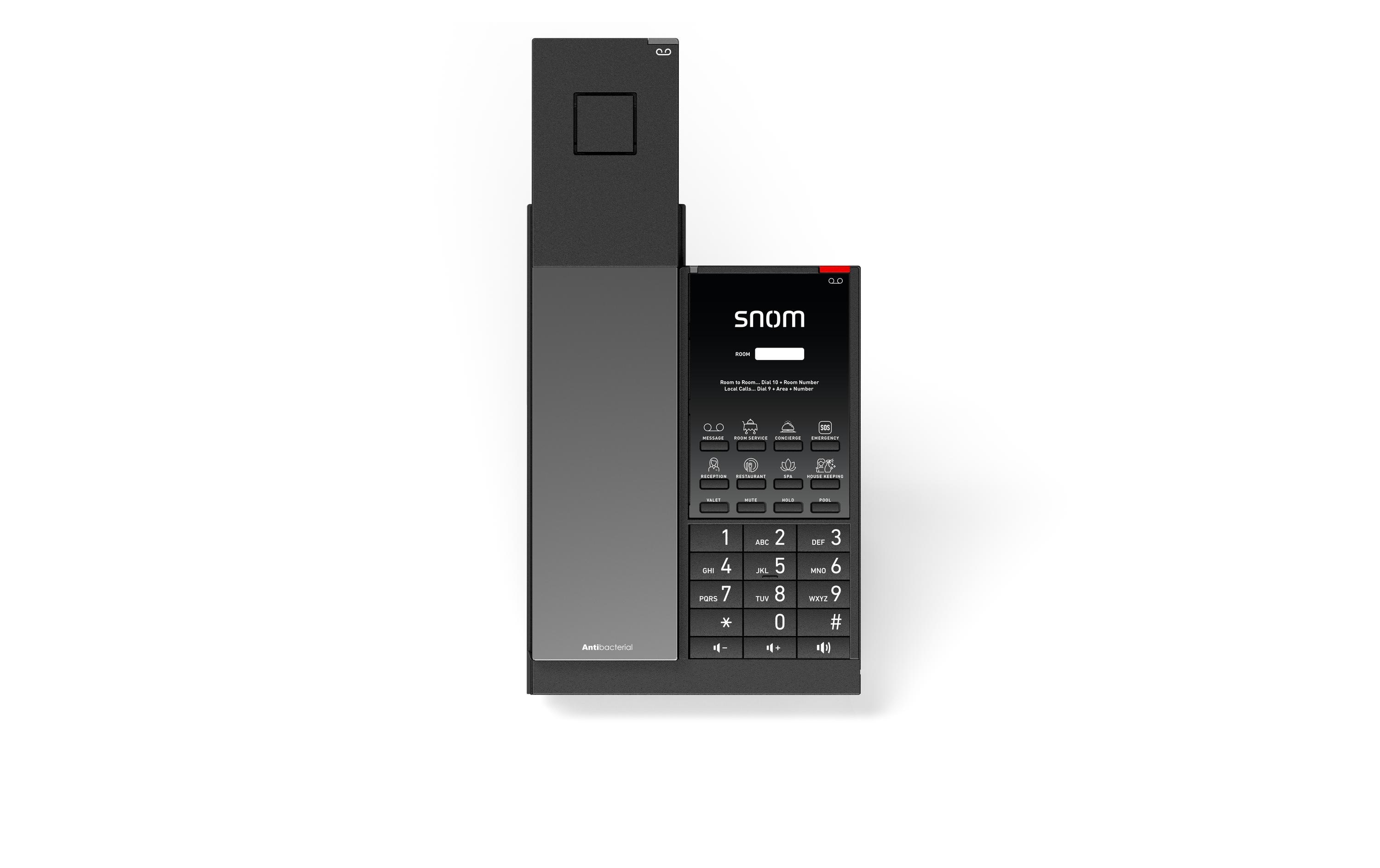 Tischtelefon HD351A, Analoges Hoteltelefon Schwarz<br>Das HD351A ist ein modernes, duales DECT / WiFi Telefon, dass sich problemlos in jede Umgebung und Infrastruktur einfügt