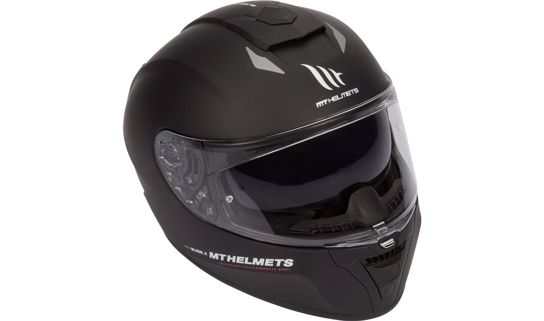 Styrthjelm fullface m/solbrille MT Blade2 SV matsort str. XL
