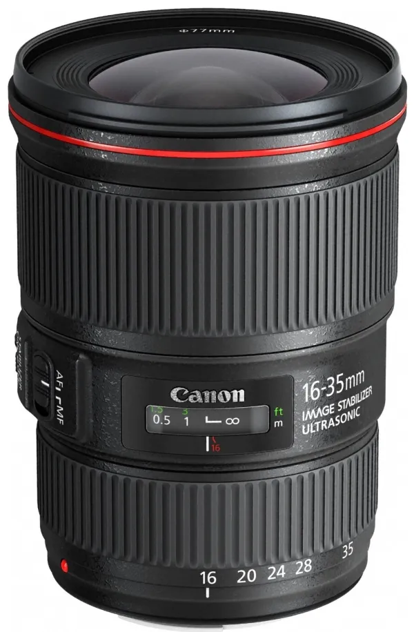 Canon EF - Vidvinkel zoom objektiv - 16 mm - 35 mm - f/4.0 L IS USM - Canon EF - for EOS 100, 1200, 6D, 70, 700, Kiss X6i, Kiss X7, Kiss X70, Kiss X7i, Rebel SL1, Rebel T5i