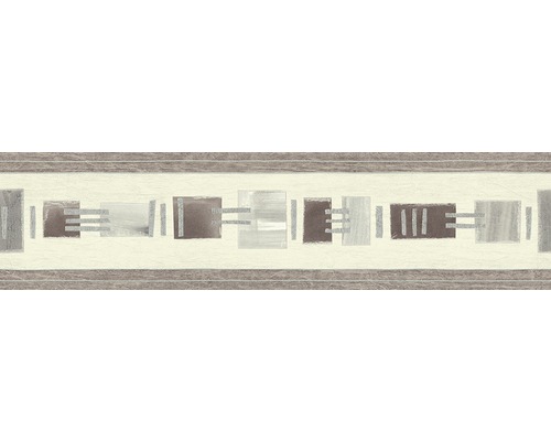 Rand 8930-17 Alleen Randen 9 zelfklevend ornament bruingrijs 5 m x 13 cm