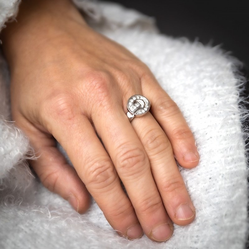 Bague Femme Rhodium MENSA