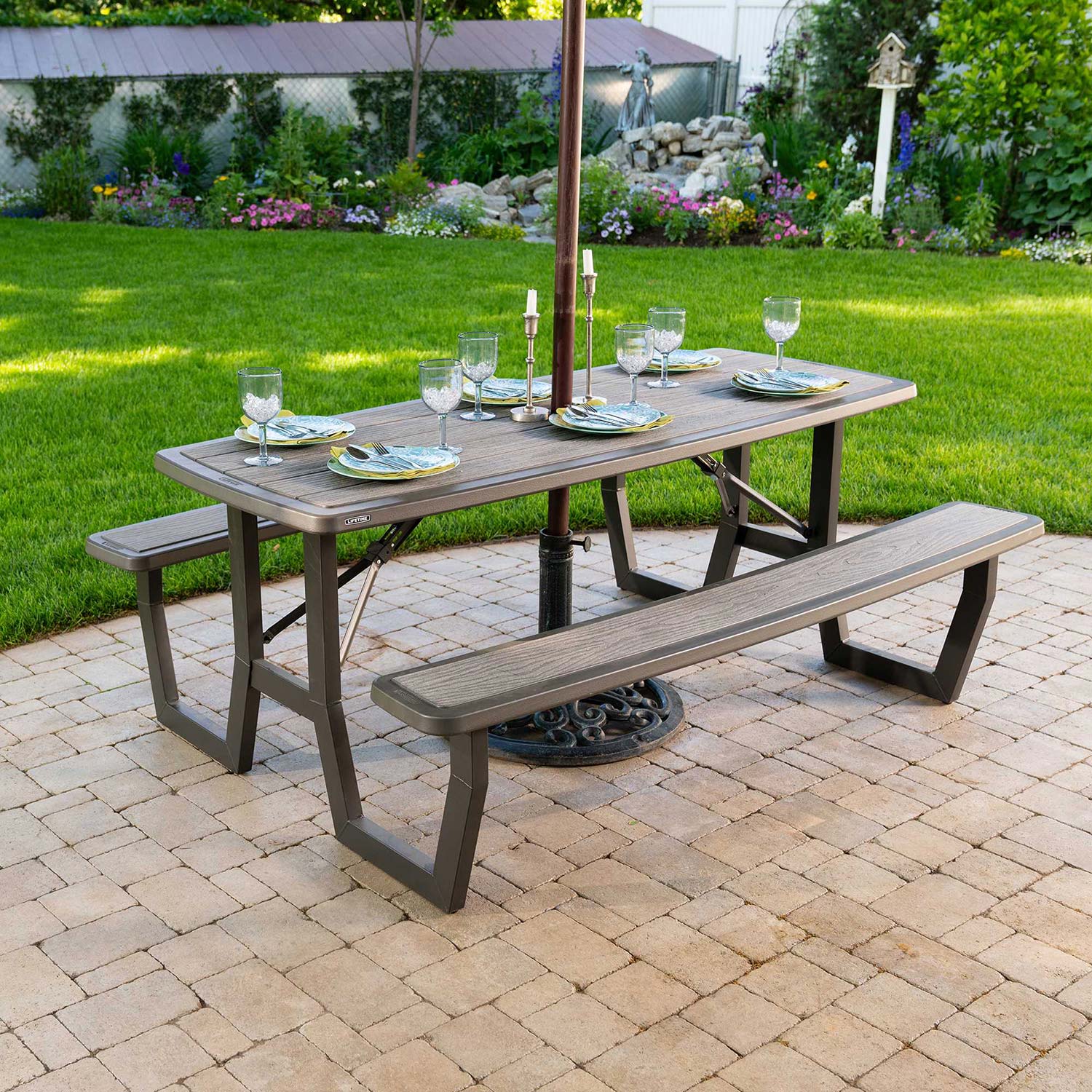Lifetime Rough-Cut opvouwbaar picknicktafel