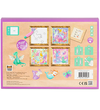 Tiger Tribe Farves?t - Magic Painting WoRød - Unicorns & Friends