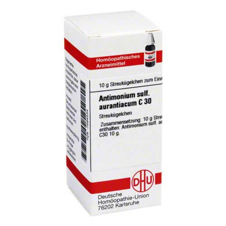 DHU Antimonium sulfuratum aurantiacum C 30 Globuli, 10 g