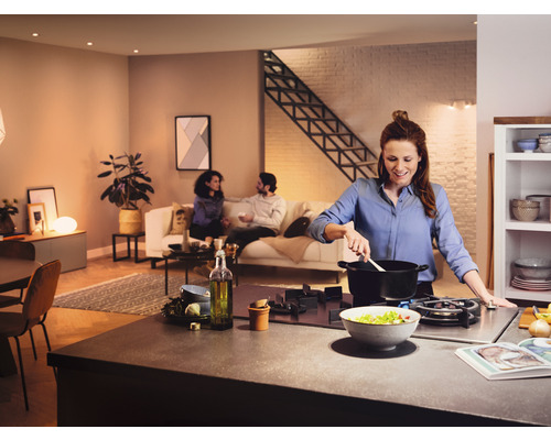 Philips Hue White Ambiance Starterset 3x A60 E27/8W (75W) 1100 lm 2200-6500 K incl. Bridge + Dimmer Switch - Compatibel met SMART HOME van Hornbach