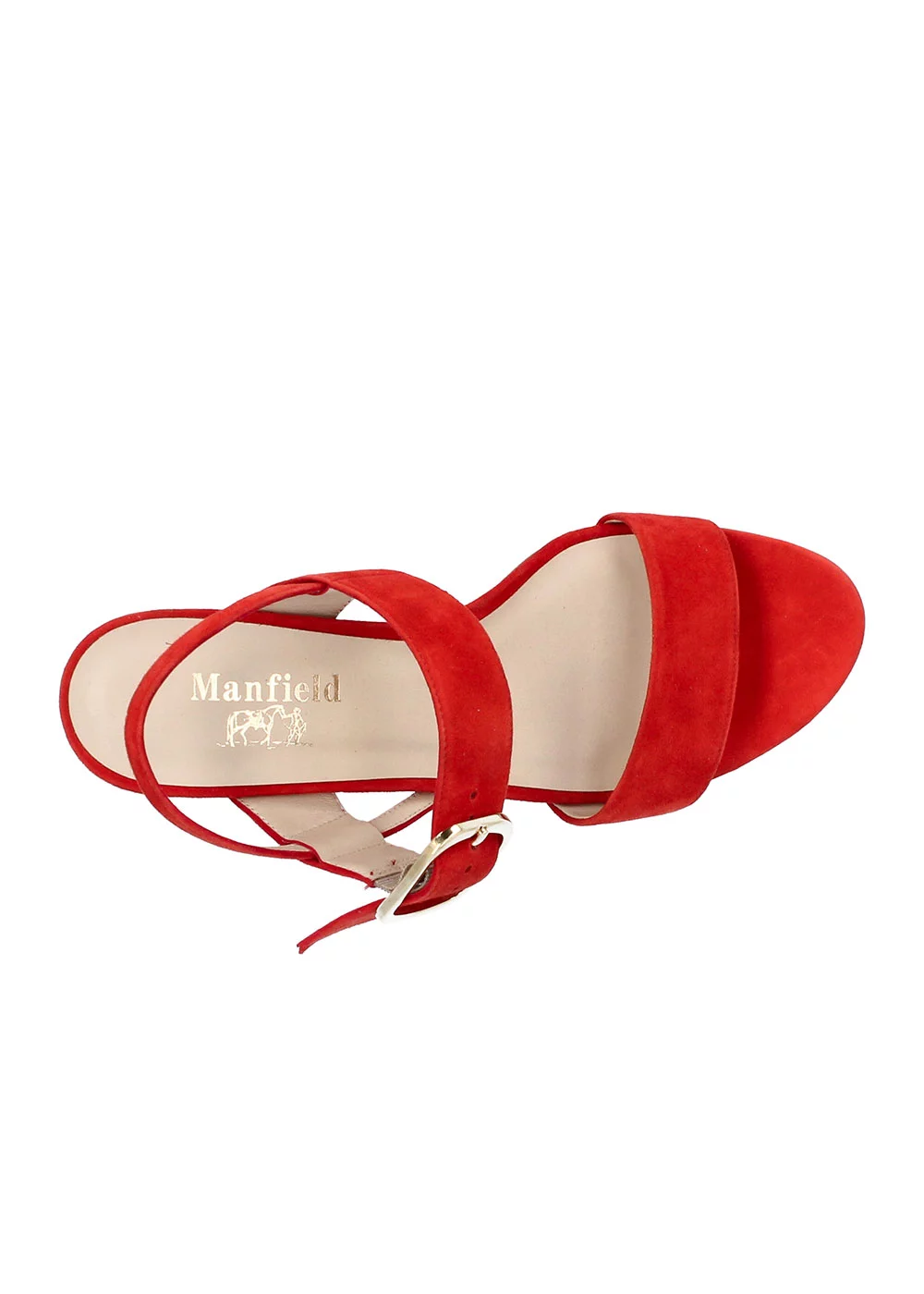 SANDALE CHATHAM VELOURS ROUGE