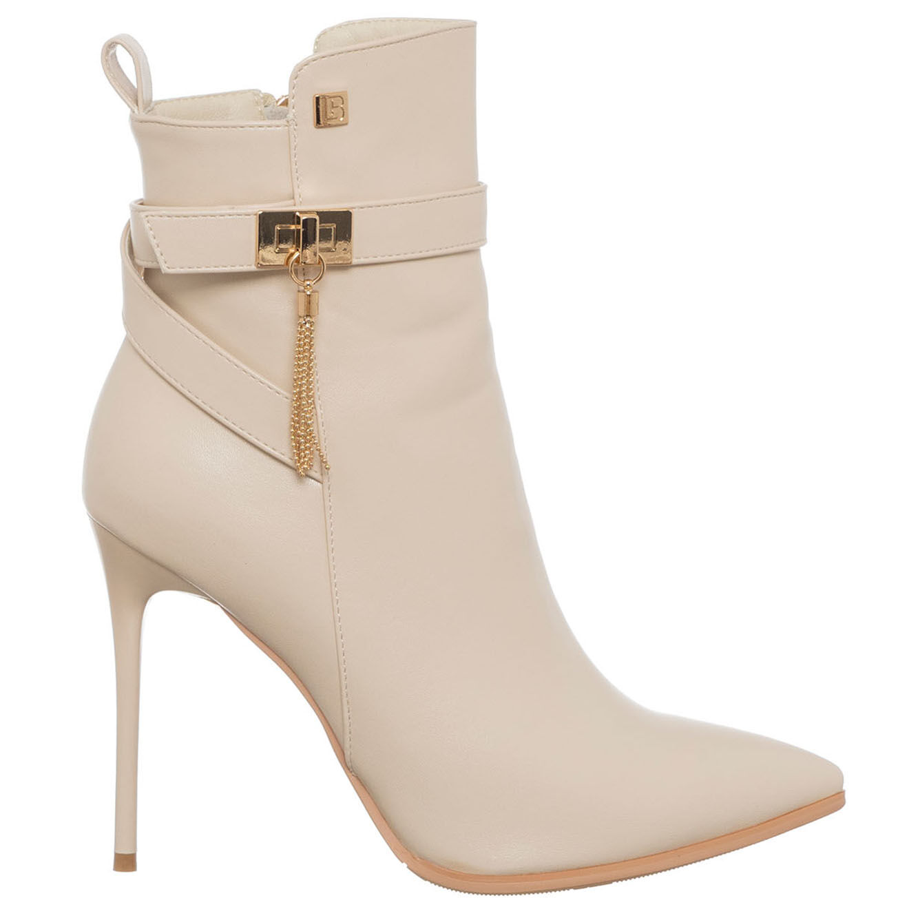 Laura Biagiotti Bottines Giuseppa nude - Talon 10.5 cm